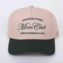 Load image into Gallery viewer, Kingdom Work Baseball Cap, Christian, Green/Tan: Tan, Green / Cotton