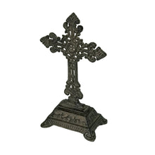 Load image into Gallery viewer, Cast Iron Fleur-de-Lis Design Table Cross/Pedestal Base