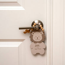Load image into Gallery viewer, Lion Nap Time Door Knob Hanger