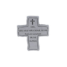 Load image into Gallery viewer, Cross Son Visor Clip, Silver / Metal