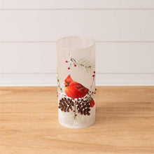 Load image into Gallery viewer, Frosted Glass Luminary- Cardinal (PC)