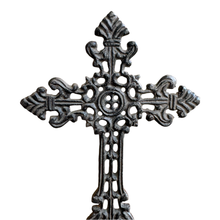 Load image into Gallery viewer, Cast Iron Fleur-de-Lis Design Table Cross/Pedestal Base