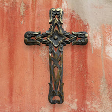 Load image into Gallery viewer, Matagorda Hand Carved Wood Wall Cross