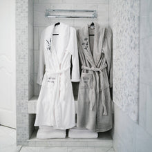 Load image into Gallery viewer, Loved One Size Fits Most Gray Royal Plush Robe