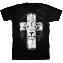 Load image into Gallery viewer, Kerusso Christian T-Shirt Lion Cross: Black / Medium