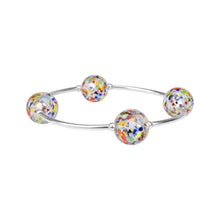 Load image into Gallery viewer, 12mm Confetti Murano Glass Blessing Bracelet: L