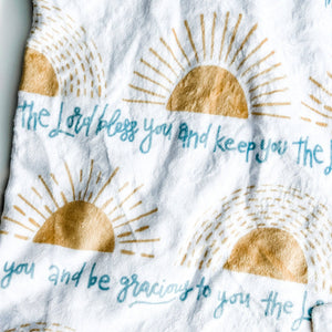 Scripture Blessing Minky Blanket