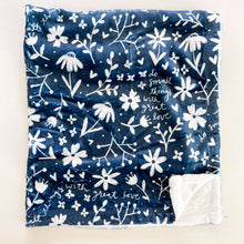 Load image into Gallery viewer, Do Small Things with Great Love Mother Teresa Floral Minky Blanket