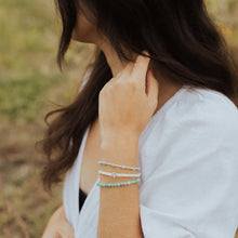 Load image into Gallery viewer, Be Still Prayer Bracelet - Amazonite: Silver