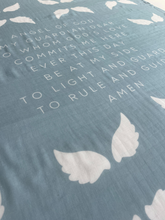 Load image into Gallery viewer, Guardian Angel Baby Swaddle (Blue)