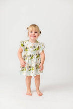 Load image into Gallery viewer, He Is Risen Short Sleeve Twirl Dress Bodysuit Cotton: 03-06M