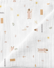 Load image into Gallery viewer, Catholic Muslin Swaddle Baby Blanket: Our Lady of Guadalupe