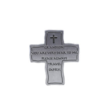 Load image into Gallery viewer, Cross Grandson Visor Clip, 4 ct: Silver / Metal