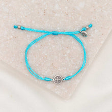 Load image into Gallery viewer, Breathe Blessing Bracelet: Fuchsia / Silver