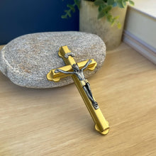 Load image into Gallery viewer, 2-tone Mini Wall Crucifix