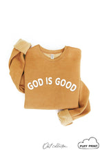 Load image into Gallery viewer, GOD IS GOOD PUFF Graphic Sweatshirt: DARK GREY / L