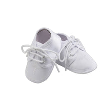 Load image into Gallery viewer, White Boys Baptism Shoe With Cross: 1