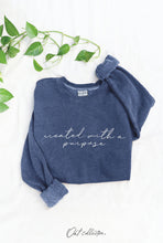 Load image into Gallery viewer, CREATED WITH A PURPOSE    Mineral Graphic Sweatshirt: WHITE DOVE / L