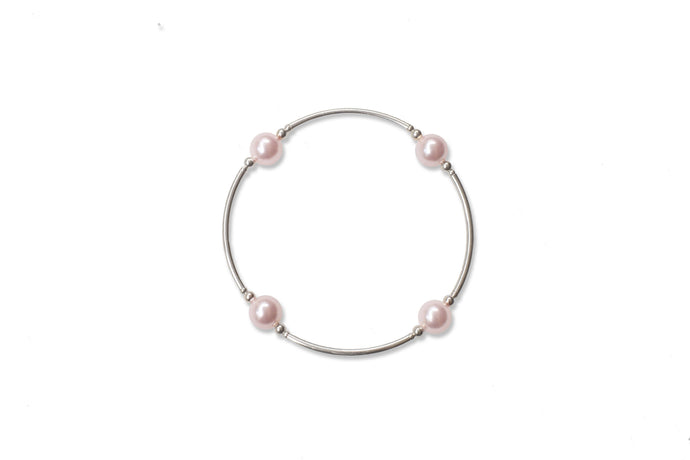 8mm Pink Pearl Blessing Bracelet: S