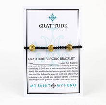 Load image into Gallery viewer, Gratitude Crystal Blessing Bracelet: Crystal Gold