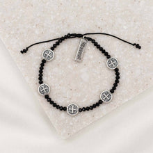 Load image into Gallery viewer, Gratitude Crystal Blessing Bracelet: Silver