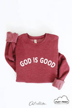 Load image into Gallery viewer, GOD IS GOOD PUFF Graphic Sweatshirt: DARK GREY / M