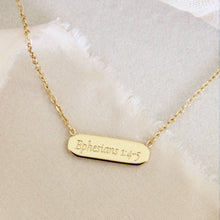 Load image into Gallery viewer, Chosen Necklace, Ephesians 1:4-5: Yellow Gold