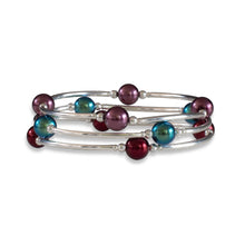 Load image into Gallery viewer, 8mm Bordeaux Red Pearl Blessing Bracelet: S