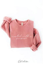 Load image into Gallery viewer, CREATED WITH A PURPOSE Graphic Sweatshirt: VINTAGE WHITE LONG SLEEVE / M