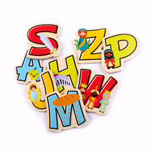 Load image into Gallery viewer, Puzzle Wood Bible Abc'S: Multicolored / Wood