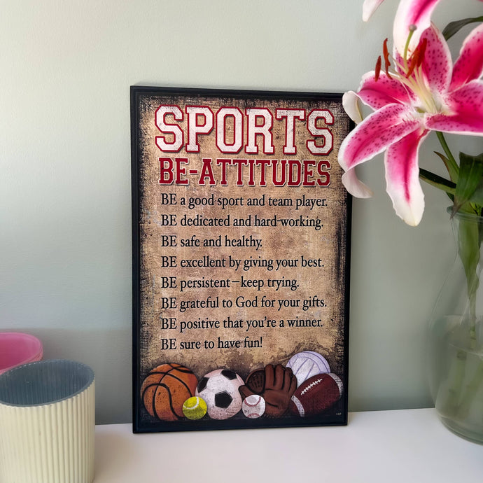 Sports Be-attitudes Plaque
