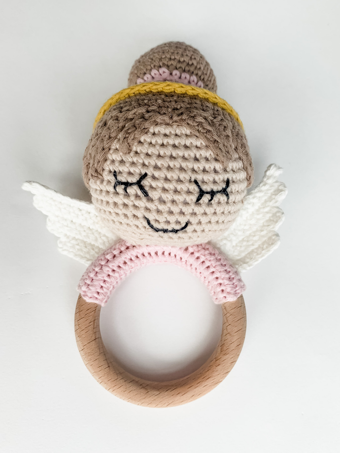 Guardian Angel Rattle (Girl)