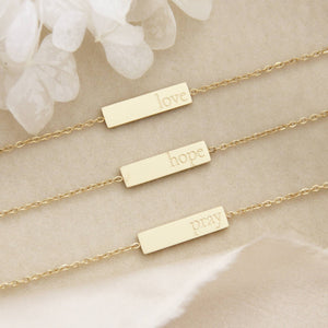 Love Bracelet, 1 Corinthians 13:4-13: Yellow Gold