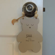 Load image into Gallery viewer, Bear Nap Time Door Knob Hanger