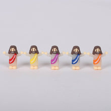 Load image into Gallery viewer, Glow in the Dark Jesus Figurines, Jesus Loves You, 50 ct: Multicolored / Rubber