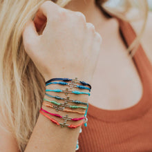 Load image into Gallery viewer, Filled by Faith Bracelet: Black Silver
