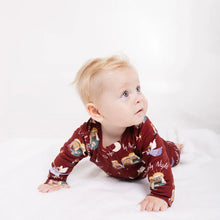 Load image into Gallery viewer, O Holy Night Christmas Pj Footless Onesie Cotton