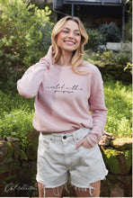 Load image into Gallery viewer, CREATED WITH A PURPOSE    Mineral Graphic Sweatshirt: WHITE DOVE / L