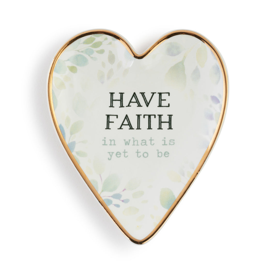 Faith Art Heart Trinket Dish
