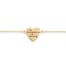 Load image into Gallery viewer, Art Heart Bracelet - Be Courageous &amp; Strong