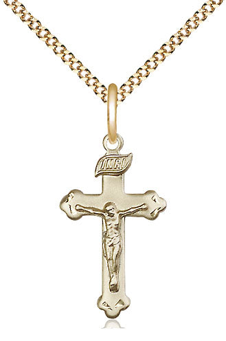 14kt Gold Filled Crucifix Necklace - 18