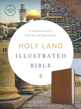Load image into Gallery viewer, CSB Holy Land Illustrated Bible--soft leather-look, British tan