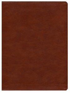 CSB Holy Land Illustrated Bible--soft leather-look, British tan