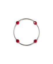 Load image into Gallery viewer, 8mm Garnet Red Crystal Blessing Bracelet - January: S