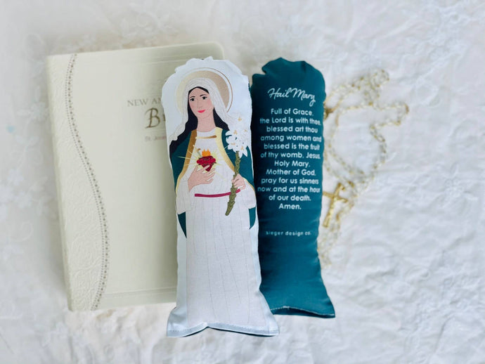 Hail Mary Plush Prayer Doll, Catholic Prayer Doll