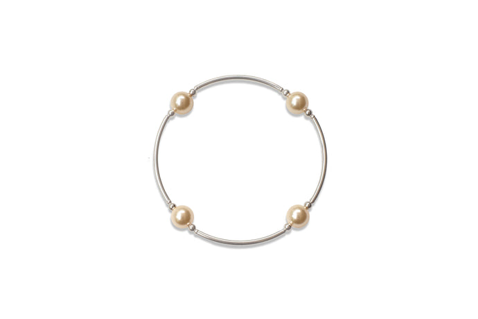 8mm Light Gold Pearl Blessing Bracelet