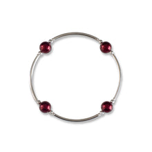 Load image into Gallery viewer, 8mm Bordeaux Red Pearl Blessing Bracelet: S