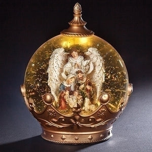 LED Swirl Crown With Holy Family