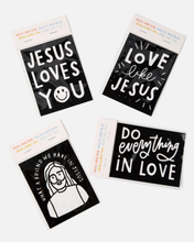 Load image into Gallery viewer, Love Like Jesus Valentine Fuzzy Coloring Cards