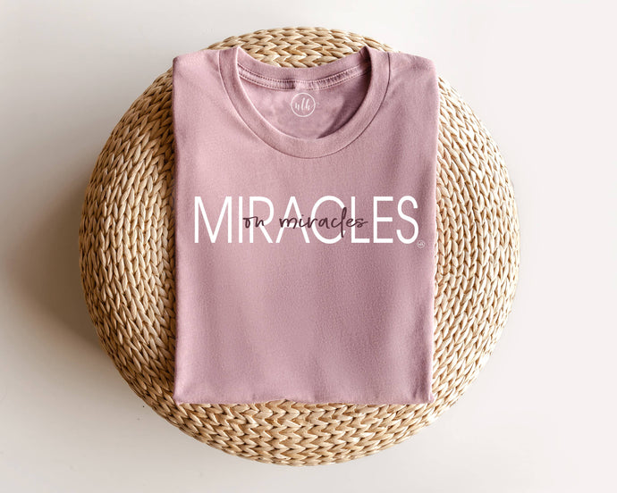 Miracles on Miracles Christian Graphic Tee